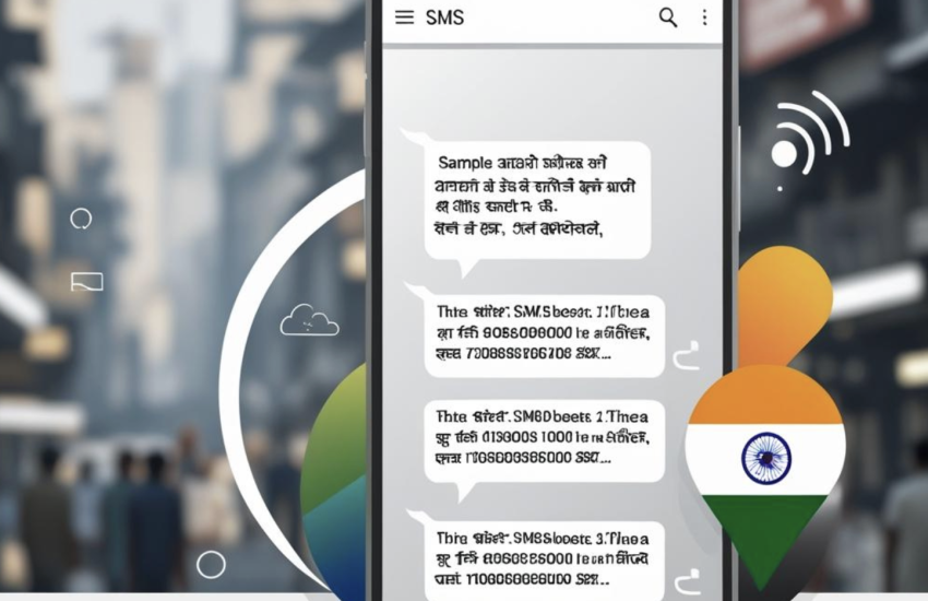 Receive India SMS online on a mobile phone for OTP verification